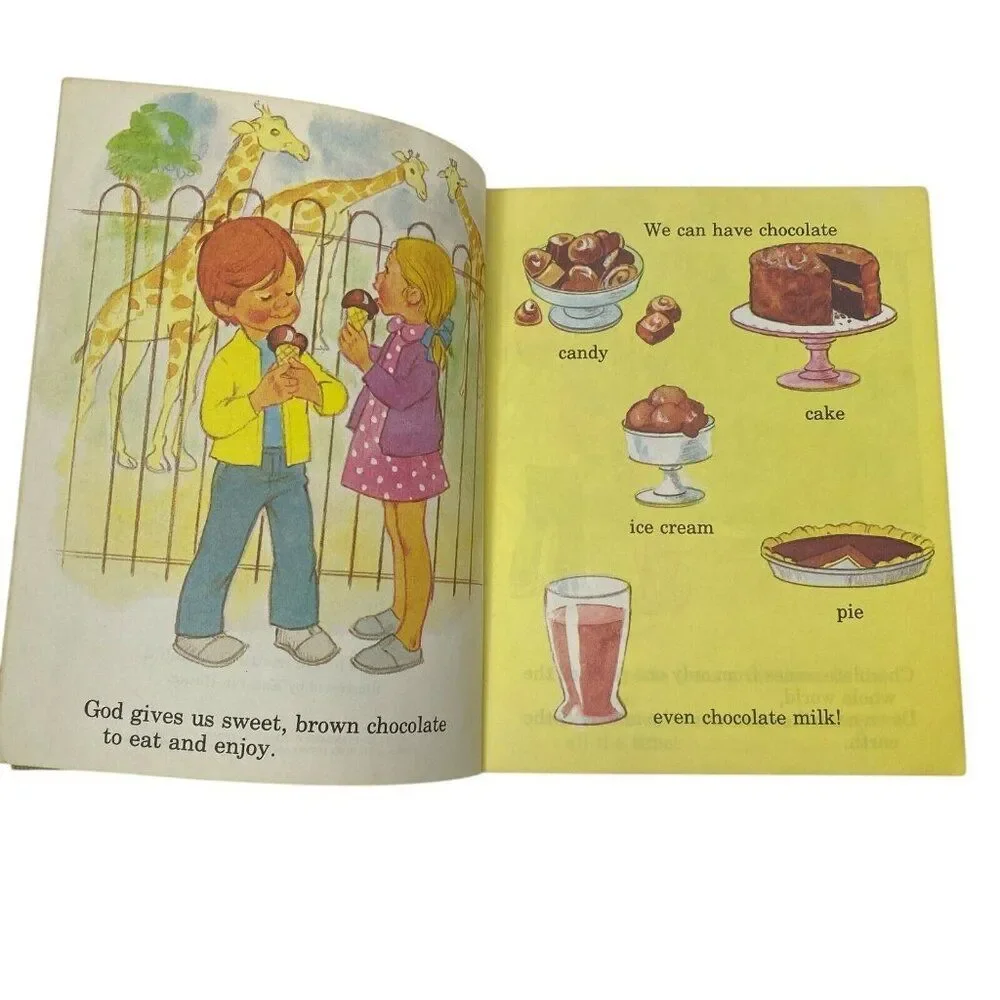 How God Gives Us Chocolate A Happy Day Book 1982 Vintage Child Book